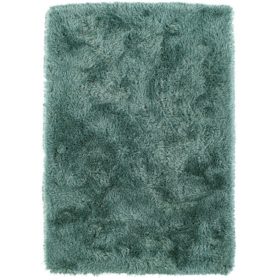 Dalyn Impact Area Rug IA100 Ia100 Teal Teal Fluffy Shag 2' x 3' Rectangle