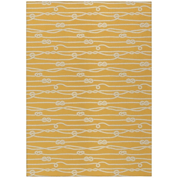 Dalyn Rug Company & Addison Rugs Indoor/Outdoor Harbor HA7 Gold Washable 2'6" x 3'10" Rug