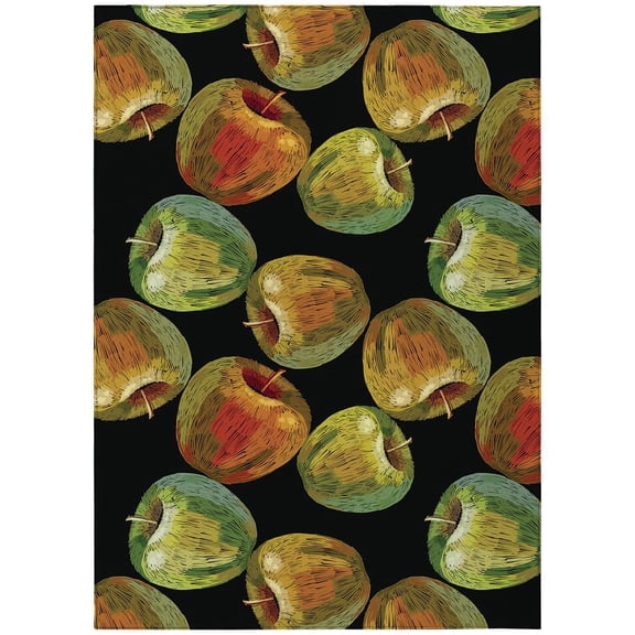 Dalyn Rug Company & Addison Rugs Indoor/Outdoor Kendall KE8 Black Washable 8' x 10' Rug