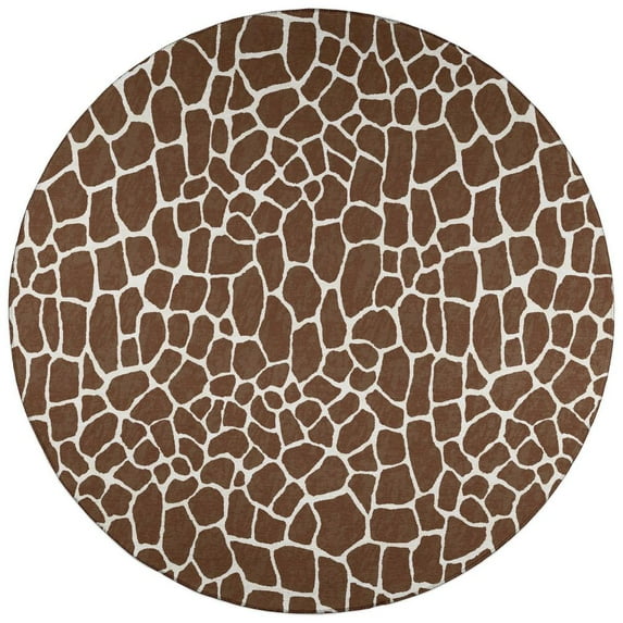 Dalyn Mali Area Rug ML4-Chocolate ML4CH6RO Chocolate, 6' x 6'