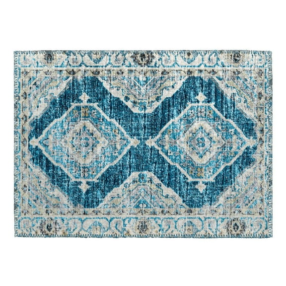 Dalyn Rug Company & Addison Rugs Indoor/Outdoor Marbella MB1 Indigo Washable 1'8" x 2'6" Rug