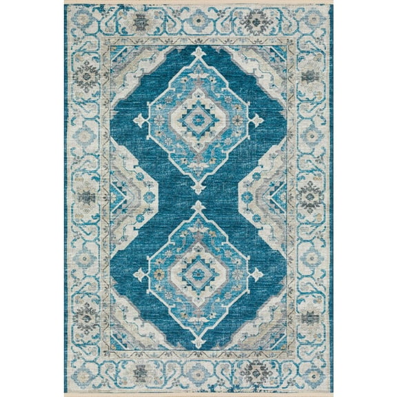 Dalyn Rug Company & Addison Rugs Indoor/Outdoor Marbella MB1 Indigo Washable 8' x 10' Rug