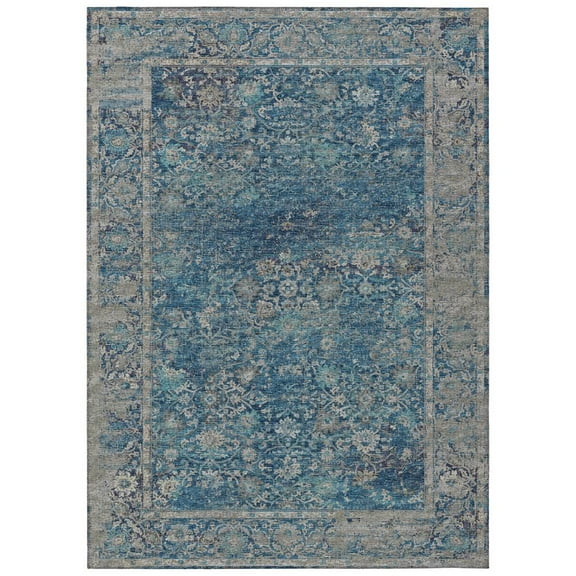 Dalyn Rug Company & Addison Rugs Indoor/Outdoor Marbella MB2 Navy Washable 5' x 7'6" Rug