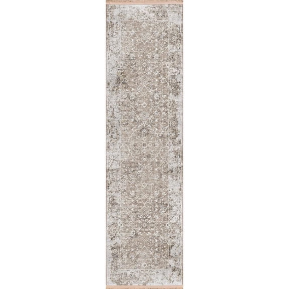 Dalyn Rug Company & Addison Rugs Indoor/Outdoor Marbella MB2 Taupe Washable 2'3" x 10' Runner Rug