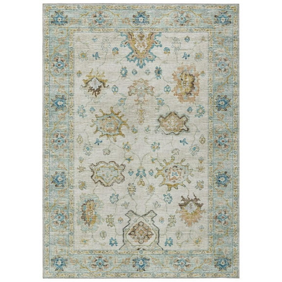 Dalyn Rug Company & Addison Rugs Indoor/Outdoor Marbella MB6 Ivory Washable 8' x 10' Rug