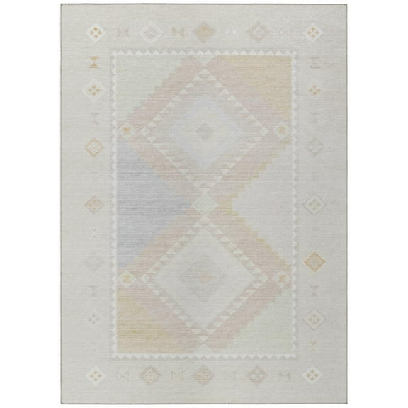 Dalyn Rug Company & Addison Rugs Indoor/Outdoor Phoenix PH2 Ivory Washable 5' x 7'6" Rug