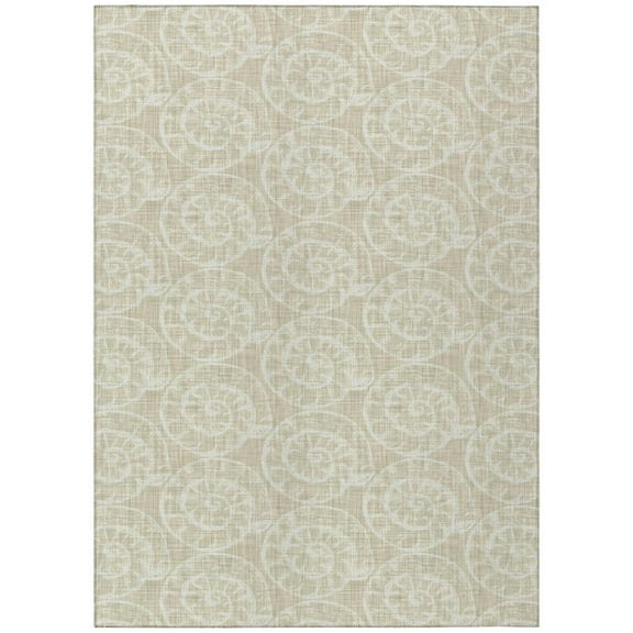 Dalyn Rug Company & Addison Rugs Indoor/Outdoor Seabreeze SZ11 Taupe Washable 5' x 7'6" Rug