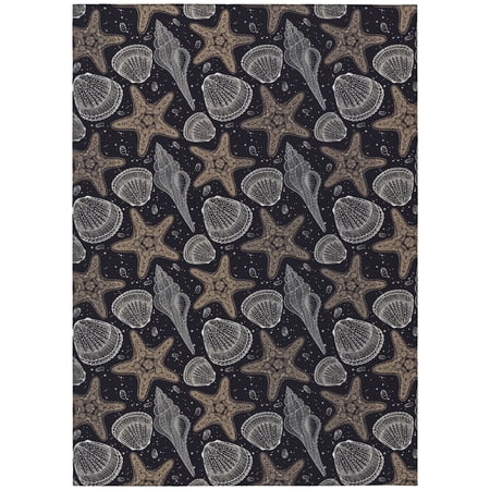 Dalyn Seabreeze Area Rug SZ4-Black SZ4BK30X46 Black, 2'6" x 3'10"