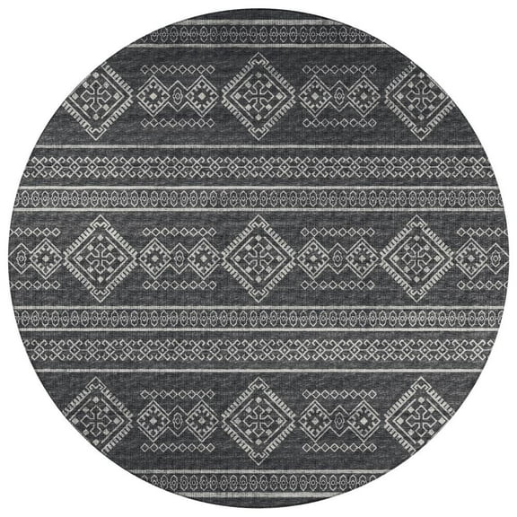 Dalyn Rug Company & Addison Rugs Indoor/Outdoor Sedona SN14 Midnight Washable 10' x 10' Round Rug