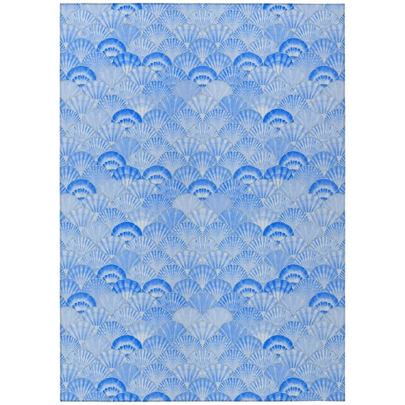 Surfside ASR32 Blue Washable 9 ft x 12 ft Rug