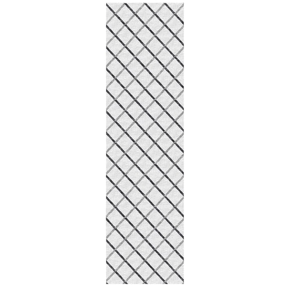 Indoor/Outdoor York YO1 Grey Washable 2'3" x 10' Rug