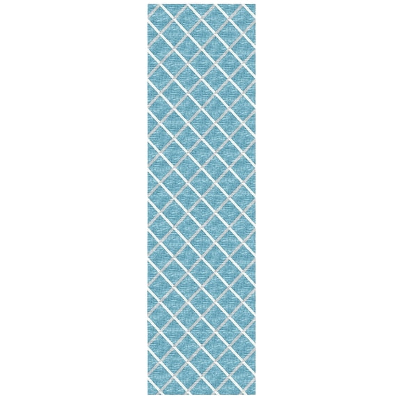 Dalyn York Area Rug YO1-Sky Blue YO1SK2X10 Sky Blue, 2'3" x 10'