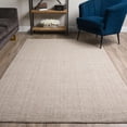 thumbnail image 1 of Addison Rugs Jaxon 5' x 8' Rectangle Transitional Wool Area Rug in Fog Brown, 1 of 7