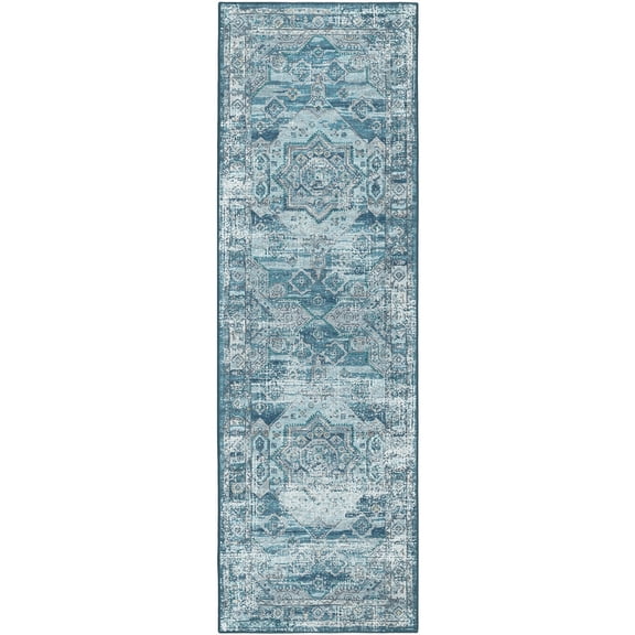 Dalyn Jericho Area Rug JC5-Denim JC5DN2X8 Denim, 2'6" x 8'