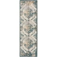 thumbnail image 1 of Dalyn Karma Area Rug KM23 Km23 Ivory Ivory Petals Faded 2' 3" x7' 5" Rectangle, 1 of 10