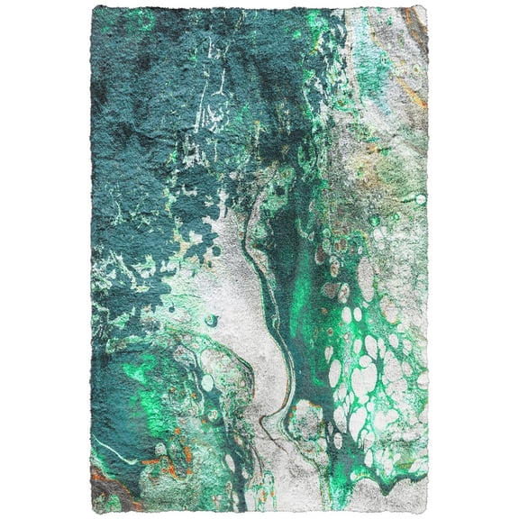 Dalyn Kikiamo Area Rug KK10-Emerald City KK10EM5X8 Emerald City, 5' x 7'6"