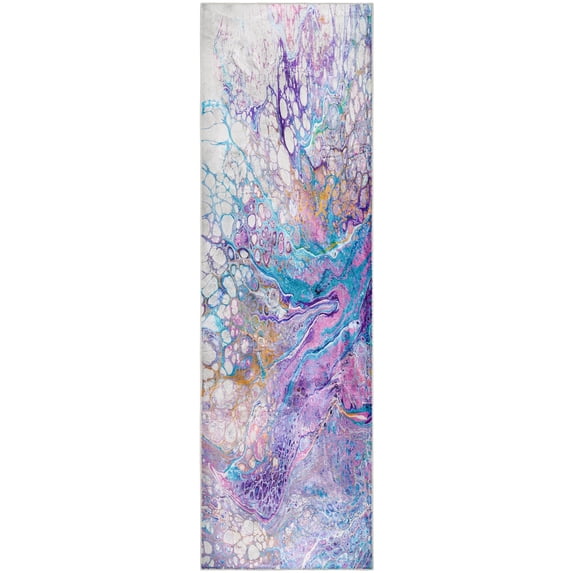 Dalyn Kikiamo Area Rug KK19-Lavender KK19LV2X8 Lavender, 2'3" x 7'6"