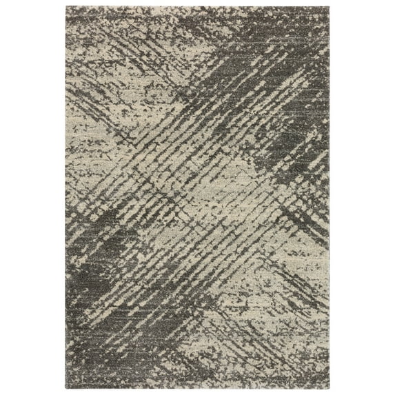 Dalyn Orleans Area Rug OR10 Or10 Grey Grey Diagonal Lines 3' 3" x 5' 1" Rectangle