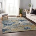 thumbnail image 1 of Addison Rugs Mayfield Washable Transitional Soft Abstract Blue Rectangle Rug, 3' x 5', 1 of 6