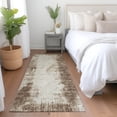 thumbnail image 1 of Addison Rugs Mayfield Washable Transitional Abstract Brown Runner Rug, 2'3" x 7'6", 1 of 5