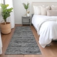 thumbnail image 1 of Addison Rugs Mayfield Washable Transitional Horizontal Bars Gray Runner Rug, 2'3" x 7'6", 1 of 5