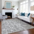 thumbnail image 1 of Addison Rugs Mayfield Washable Transitional Squares Gray Rectangle Rug, 3' x 5', 1 of 6