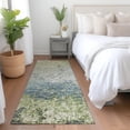 thumbnail image 1 of Addison Rugs Mayfield Washable Transitional Abstract Clouds Green Runner Rug, 2'3" x 7'6", 1 of 5