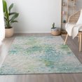 thumbnail image 1 of Addison Rugs Mayfield Washable Transitional Soft Abstract Green Rectangle Rug, 3' x 5', 1 of 6