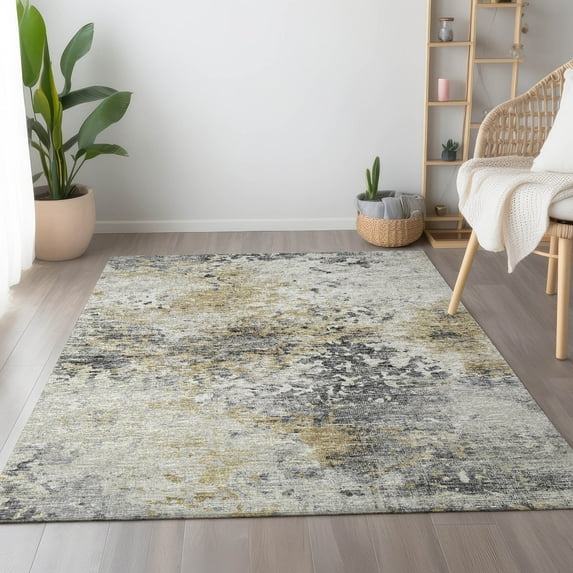Addison Rugs Mayfield Washable Transitional Soft Abstract Moody Rectangle Rug, 8' x 10'