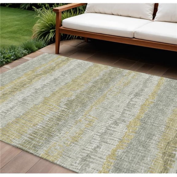 Addison Rugs Mayfield Washable Transitional Loops, Lines Sage Rectangle Rug, 8' x 10'