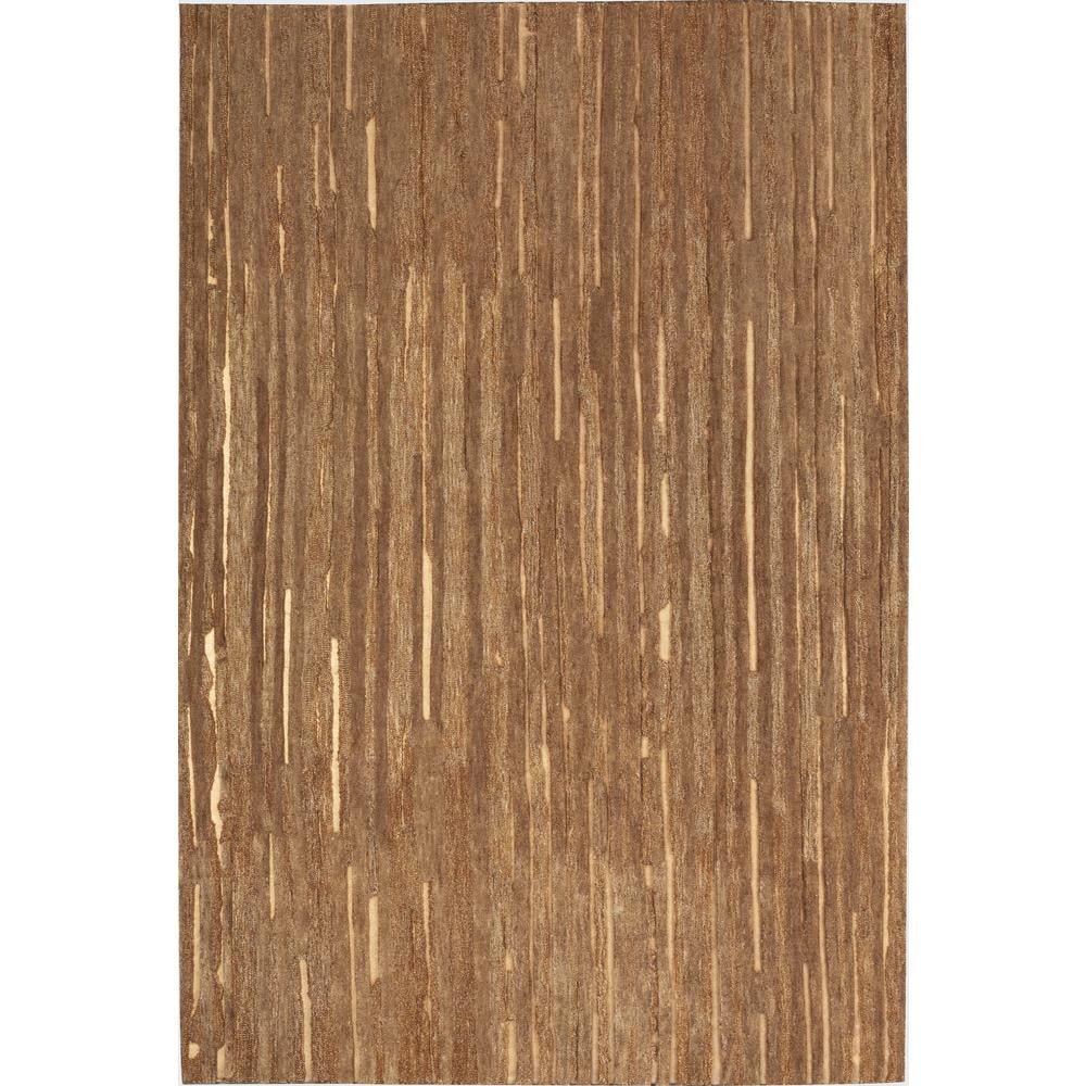 Copper Gleam 5' x 7'6" Hand-Tufted Wool Rug with Metallic Accents