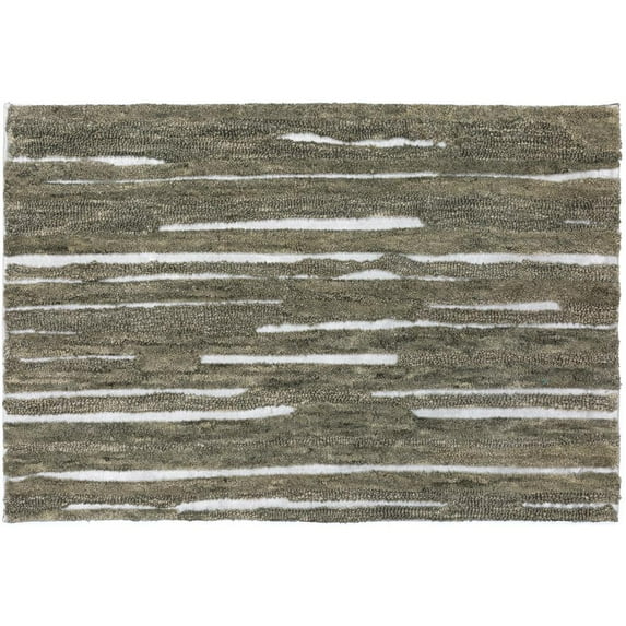 Dalyn Vibes Area Rug VB1 Vb1 Pewter Pewter Lines Banded 2' x 3' Rectangle