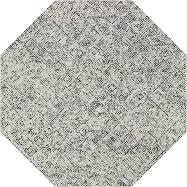 Dalyn Rug Company & Addison Rugs Zoe ZZ1 Charcoal 6' x 6' Octagon Rug