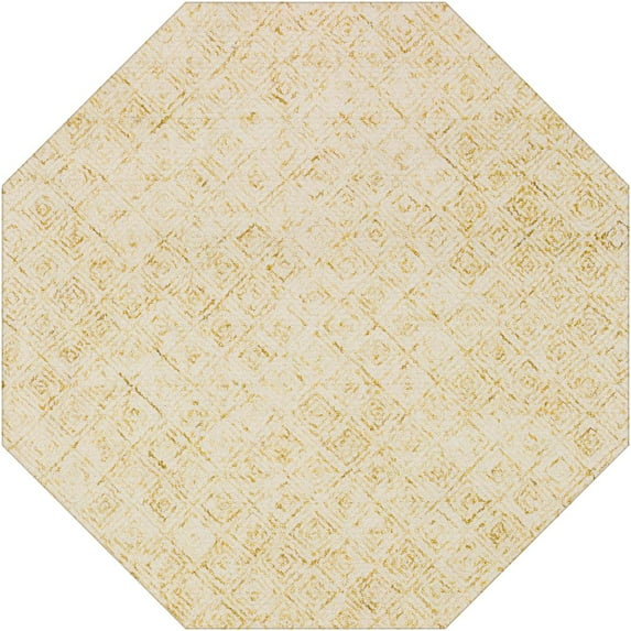 Zoe ZZ1 Gold Bohemian Rug 6' X 6'