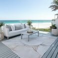 thumbnail image 1 of Addison Rugs Chantille Indoor/Outdoor Transitional Watercolors Ivory Washable Rectangle Rug, 8' x 10', 1 of 5