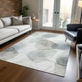 thumbnail image 1 of Addison Rugs Chantille Indoor/Outdoor Contemporary Organic Ivory Washable Rectangle Rug, 8' x 10', 1 of 6