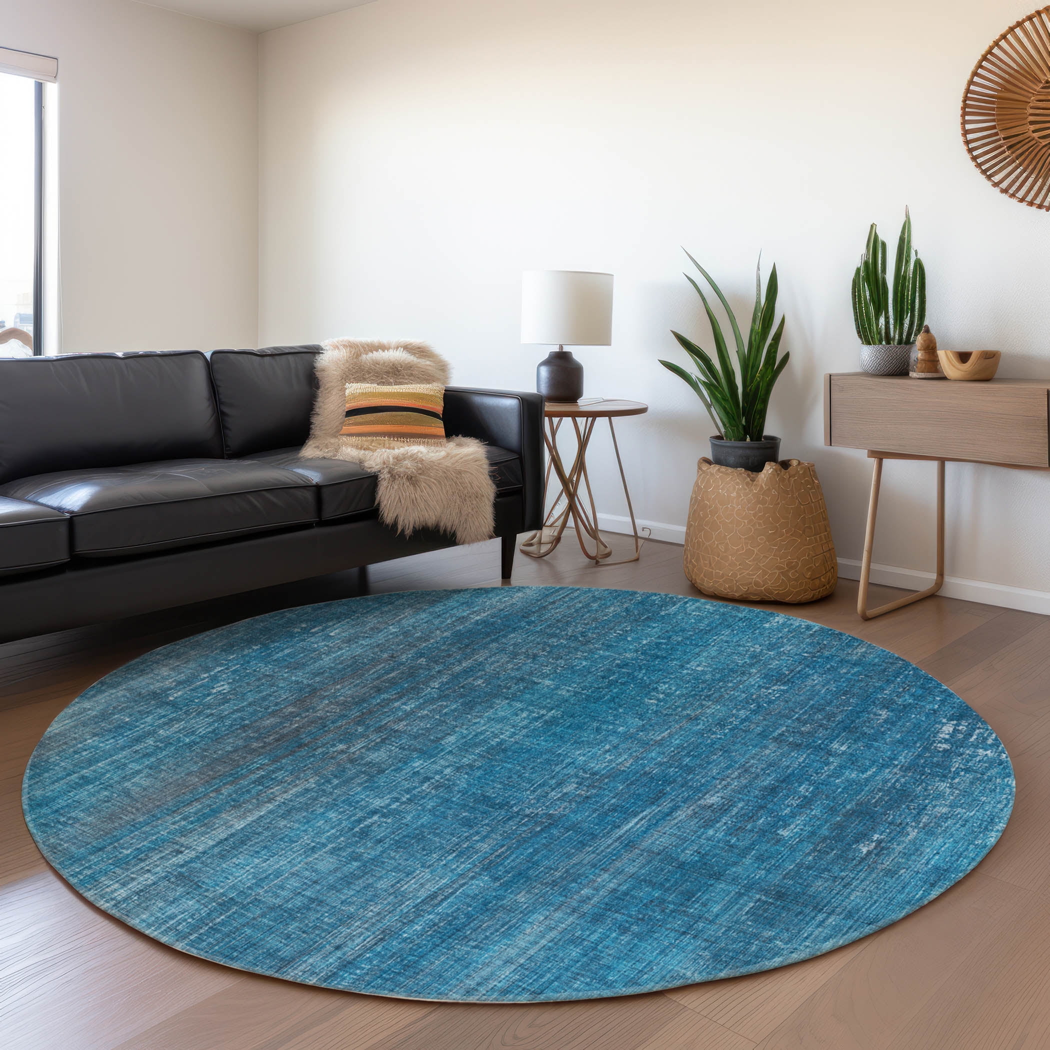 Addison Rugs Chantille Indoor/Outdoor Transitional Striped Blue ...