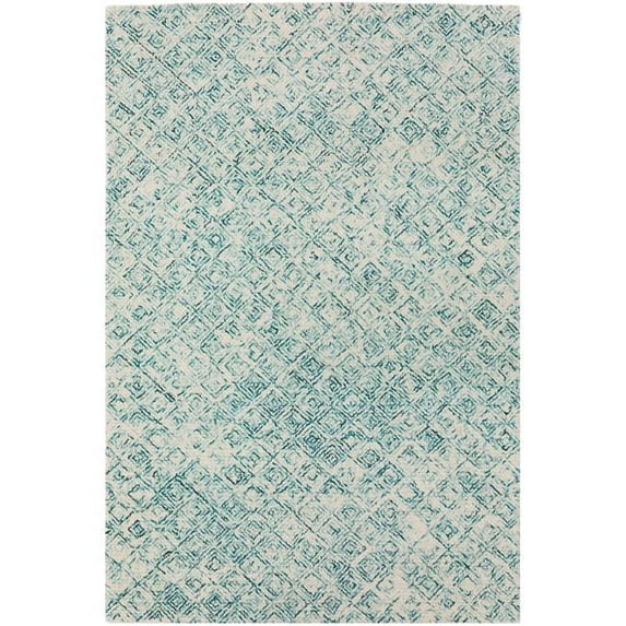 Dalyn Rug ZZ1TE8SWATCH 8 in. ZZ1 Zoe Hand Tufted Square Rug, Teal
