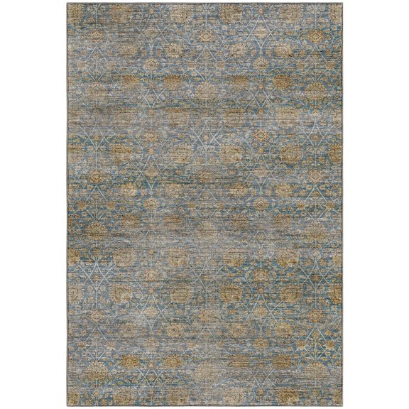 Dalyn Rugs Aristo AR3 Blue 3' x 5' Machine Washable, Bedroom, Living Room, Dining Room, Kitchen, Patio Rug