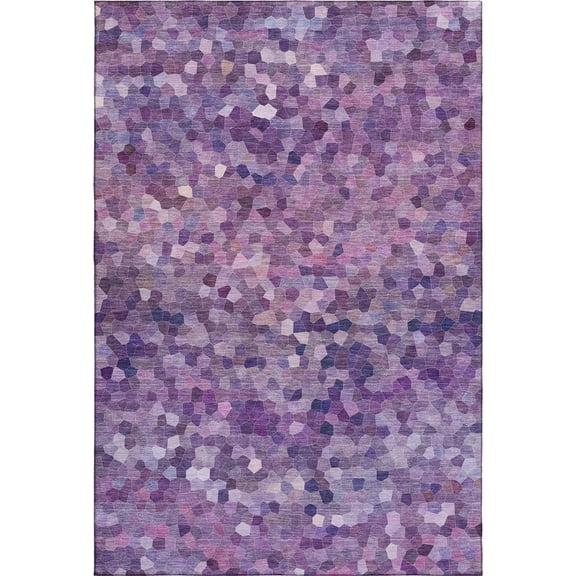 Dalyn Rugs Kaleidoscope KL1 Plum 3' x 5' Indoor/Outdoor, Premium Washable, Bedroom, Living Room, Dining Room, Kitchen, Patio Rug