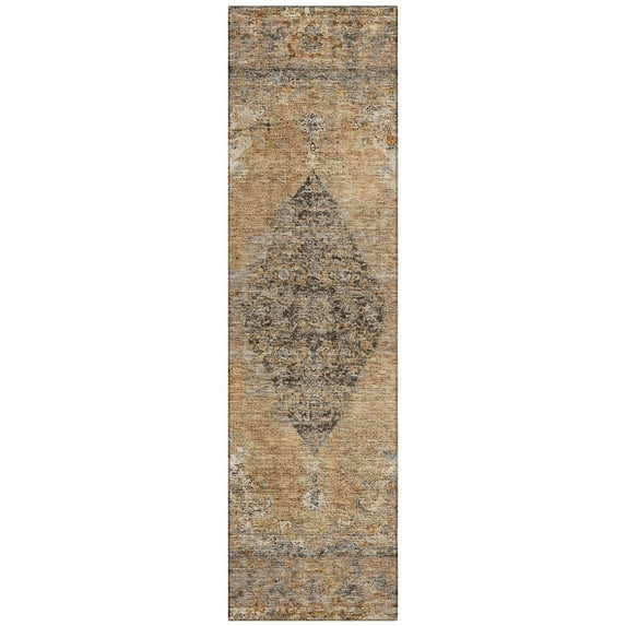 Dalyn Rugs Machine Washable Indoor/Outdoor Chantille ACN2021 Copper 2'3" x 7'6" Runner Rug