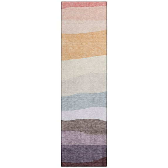 Dalyn Rugs Machine Washable Indoor/Outdoor Chantille ACN2023 Orange 2'3" x 7'6" Runner Rug