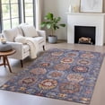 thumbnail image 1 of Addison Rugs Chantille Indoor/Outdoor Traditional Medallions Denim Machine Washable Rectangle Rug, 5' x 7'6", 1 of 8