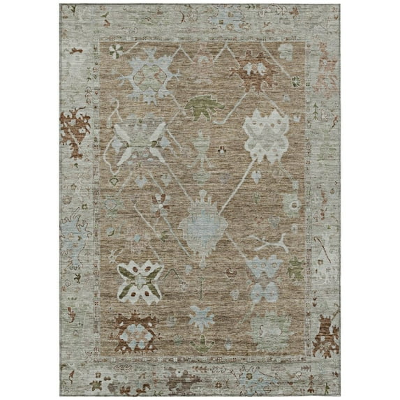 Dalyn Rugs Machine Washable Indoor/Outdoor Chantille ACN2025 Brown 2'6" x 3'10" Rug
