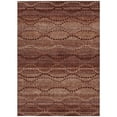 thumbnail image 1 of HomeRoots 629714 5 x 8 ft. Rust & Copper Ogee Washable Transitional Indoor & Outdoor Rectangle Area Rug, 1 of 1