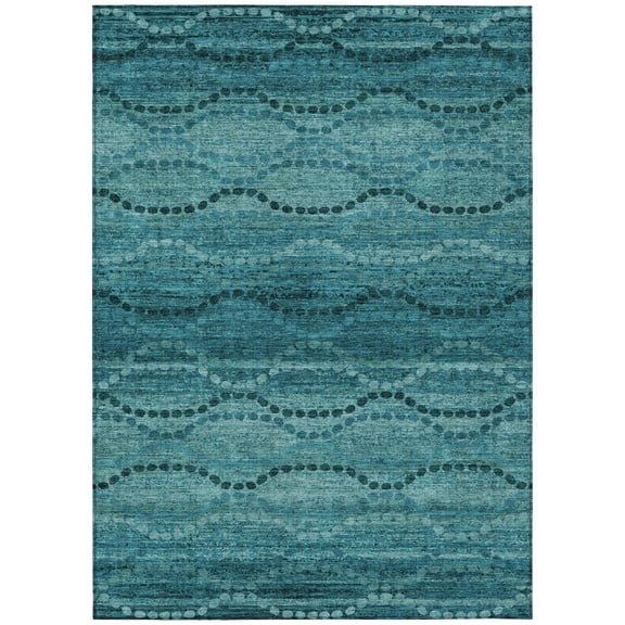 Dalyn Rugs Machine Washable Indoor/Outdoor Chantille ACN2031 Turquoise 3' x 5' Rug