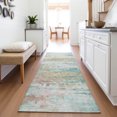 thumbnail image 1 of Addison Rugs Chantille Indoor/Outdoor Transitional Abstract Teal Machine Washable Runner Rug, 2'3" x 7'6", 1 of 8