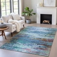 thumbnail image 1 of Addison Rugs Chantille Indoor/Outdoor Transitional Abstract Blue Machine Washable Rectangle Rug, 3' x 5', 1 of 8