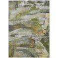 thumbnail image 1 of HomeRoots 629958 8 x 10 ft. Olive Green Gray & Ivory Abstract Washable Transitional Indoor & Outdoor Rectangle Area Rug, 1 of 9