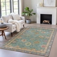 thumbnail image 1 of Addison Rugs Chantille Indoor/Outdoor Traditional Global Teal Machine Washable Rectangle Rug, 8' x 10', 1 of 8